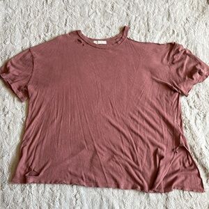Distressed Free People tee
